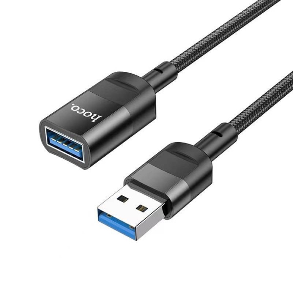 Удлинитель USB Hoco U107 USB male - USB female 1.2m Черный