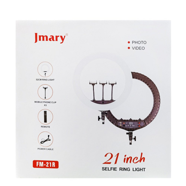 Кольцевая лампа Jmary FM-21R 54 см пульт ДУ