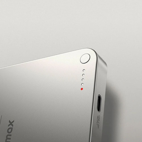 Внешний аккумулятор Momax Q.Mag X1 10000 mAh, Natural Titanium