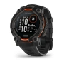 Garmin Instinct 3 Solar 45 мм Black — вид спереди под углом