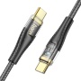 Крупный план разъёмов USB-C кабеля Hoco U121