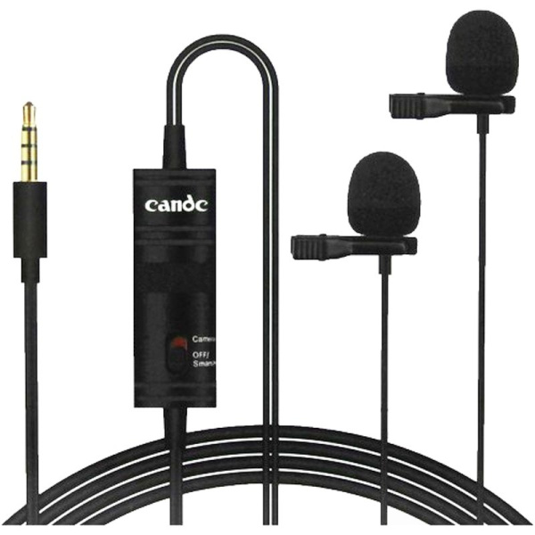 Микрофон петличный CANDC DC-C2, Jack 3.5mm, черный