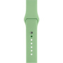 Ремешок силиконовый Sport для Apple Watch 38/40/41 мм, 225мм, на кнопке, бледно-зеленый