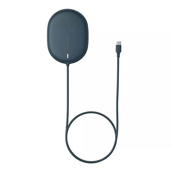 Беспроводное зарядное устройство BASEUS Light Magnetic BS-W518 (WXQJ-03) 2A 15W синий