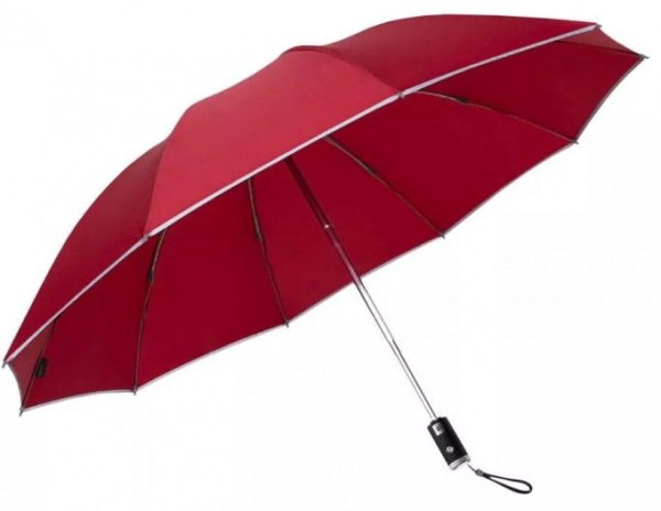 Автоматический реверсивный зонт с фонарем Xiaomi Zuodu ZD-BL красный