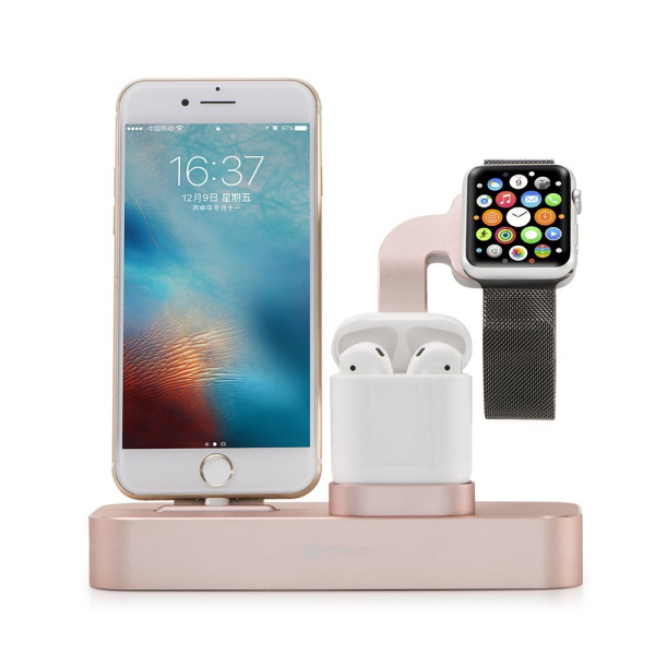 Док-станция COTEetCI Base19 Dock 3in1 stand Rose Gold (CS7201-MRG)