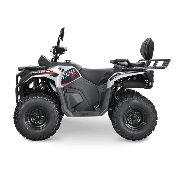 Бензиновый квадроцикл WHITE SIBERIA BARS 320CC PRO (серый)