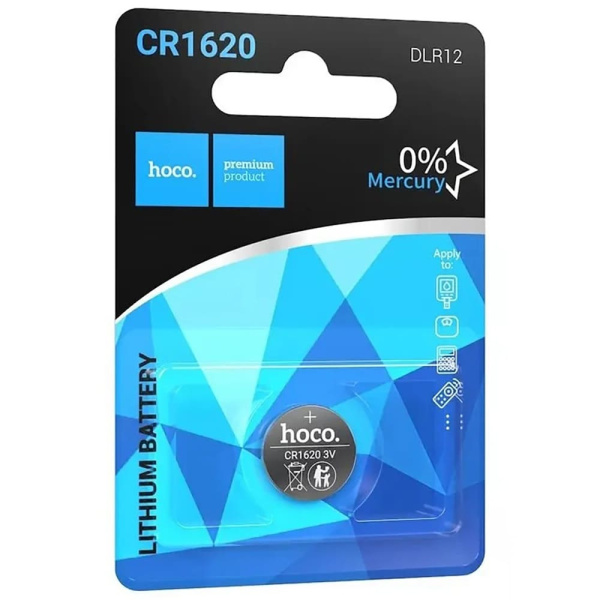 Батарейка Hoco CR1620 DLR12, 3V литиевая, 1 шт