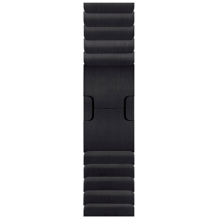 Apple Watch Series 9, 45 mm, корпус из нержавеющей стали цвета «графит», блочный ремешок из нержавеющей стали цвета «графит»