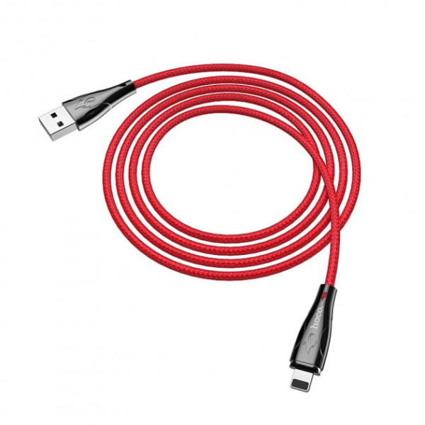 Кабель Hoco U75 USB - Lightning 3A 1.2 м Красный (На магните)