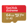 Карта памяти SanDisk Extreme microSDXC Class 10 UHS Class 3 V30 A2 160MB/s 64GB (160 мб/с)