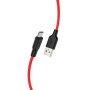 Кабель USB Hoco X21 USB - MicroUSB 2.4A 1m red