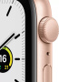 Apple Watch Series SE, 44 мм (корпус из алюминия золотого цвета, спортивный ремешок цвета «сияющая звезда»