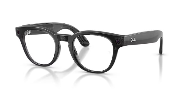 Ray‑Ban Meta Scriber Optics Gen 2 RW7002 8526 Shiny Transparent Black, 49–22