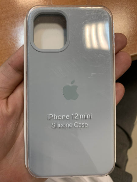 Накладка Silicone Case для iPhone 12 mini Silver gray