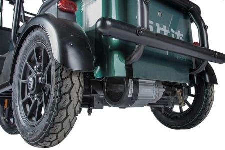 Электротрицикл Wanshida NIPLA 500 60V 1000Вт (Черно-красный-3086)