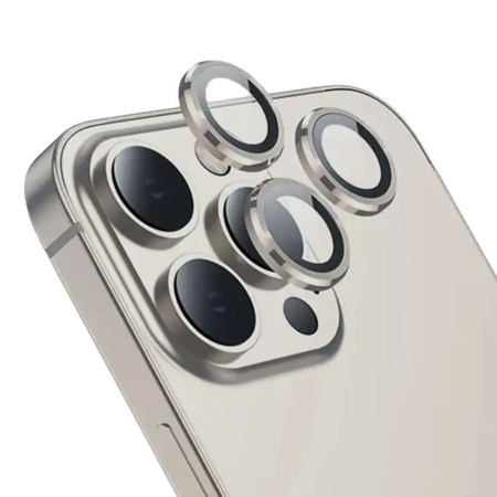 Защита камеры Samos для Apple Iphone 16 Pro/16 Pro Max Natural Titanium