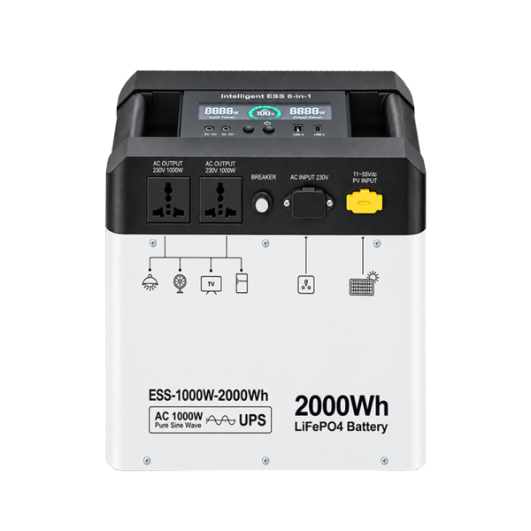 Портативная электростанция JQB Power 1000, 2000 Вт·ч