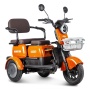 Электротрицикл Rutrike Gelbert Sun 48V/60V 650Вт (Оранжевый-3058)