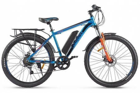 Электровелосипед Eltreco XT 800 new (Сине-оранжевый-2382)