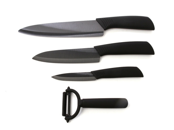 Набор ножей Xiaomi Huo Hou Black Heat Knife Set, 4 предмета (HU0010)