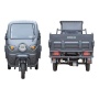 Грузовой электротрицикл Rutrike D5 КАБИНА гидравлика 1700 60V1200W (Серый-2912)