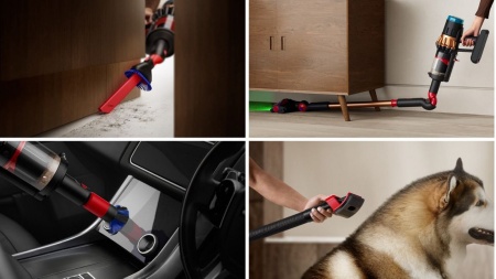 Вертикальный беспроводной пылесос Dyson V16 Piston Animal SV53 Black/Copper — официальный ракурс 4