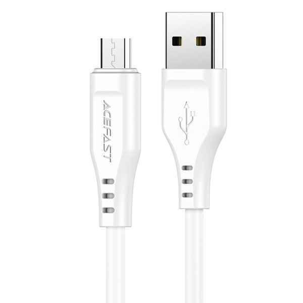 Кабель USB-A to Micro-USB AceFast C3-09 White