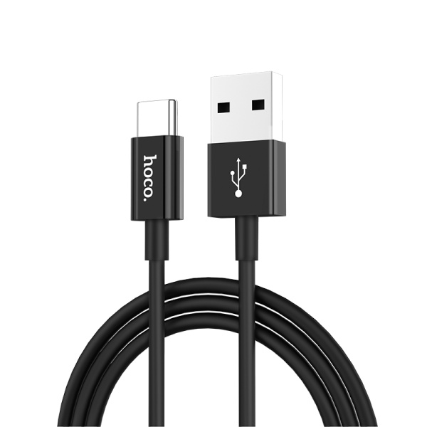 Кабель Hoco X23 USB - Type-С 3A 1 m черный