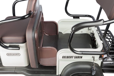 Электротрицикл Rutrike Gelbert Sarin 48V/60V 1000Вт (Коричнево-белый-3054)