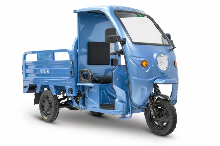 Грузовой электротрицикл Rutrike Вектор Кабина 1500 60V1200W (темно-синий)