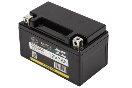 Аккумулятор для мототехники SKN LiFePO4 YTX7A-BS (12V/7Ah/105A) [UTX7A-BS, CT 1207, MT 1207]