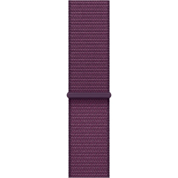 Apple Watch Series 10 GPS 46mm Rose Gold Aluminum Case with Plum Sport Loop (MWWV3)