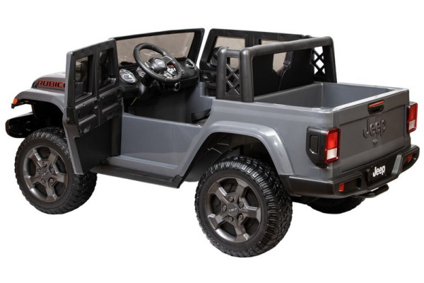 Детский электромобиль Джип Jeep Rubicon 6768R Серый