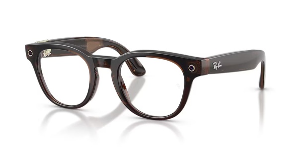 Ray‑Ban Meta Scriber Optics Gen 2 RW7002 8532 Shiny Transparent Umber, 49–22