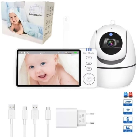 Видеоняня Baby Monitor YE18 5"