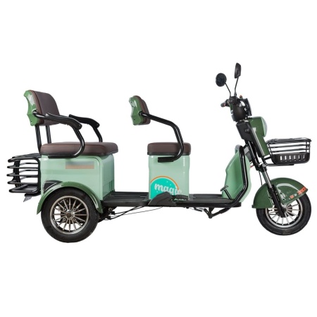 Электротрицикл Rutrike Gelbert Kang 48V/60V 800Вт (Зеленый-3042)