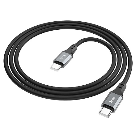 Кабель Hoco X86 Spear USB-C — USB-C, 60 Вт, 1 м, чёрный