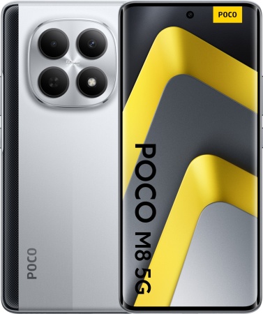 Смартфон POCO M8 5G 8/256GB Silver