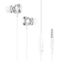 Проводные наушники Hoco M96 Platinum universal, Jack 3.5mm, 1.2 м, серебряный