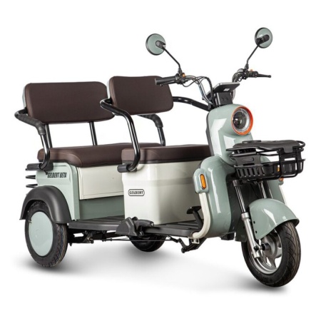 Электротрицикл Rutrike Gelbert Beta 48V/60V 800Вт (Зелено-белый-3030)