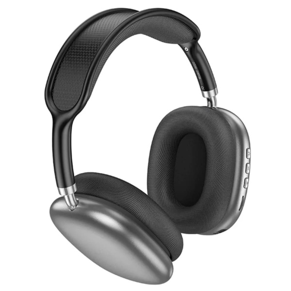Беспроводные наушники накладные Borofone BO22 Plus Elegant, Bluetooth, 800 мАч, серый металлик