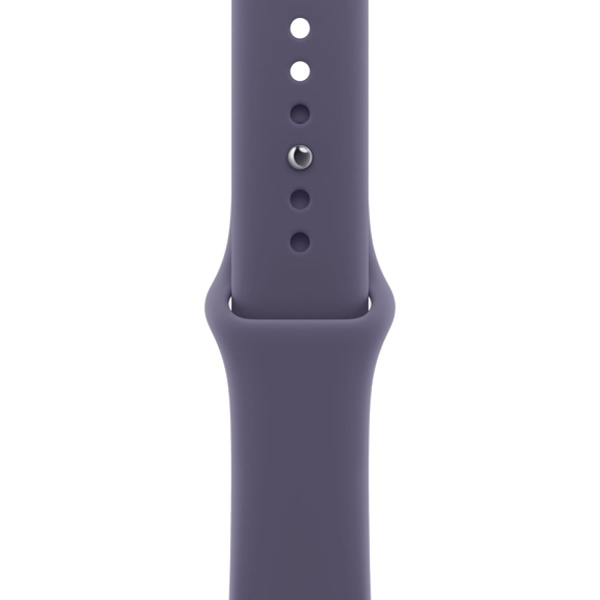 Apple Watch Series 11 GPS 46mm Silver Aluminium Case with Purple Fog Sport Band - S/M