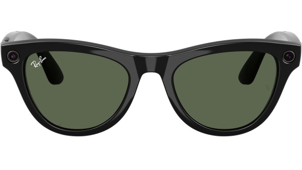 Ray‑Ban Meta Skyler Gen 1 RW4010 601/71 Shiny Black / G-15 Green, 52–20