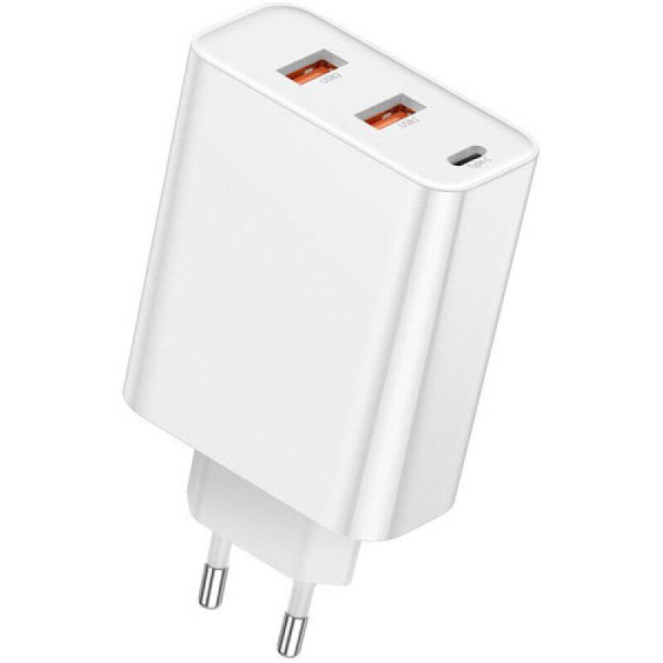 Сетевое зарядное устройство 60W Baseus PPS Three Output Quick Charger (C+U+U) 60W CCFS-G02 белый