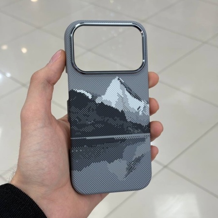 Чехол Mobikas Armor Grid Kevlar IPhone 17 Pro Max Light Gray Mountain