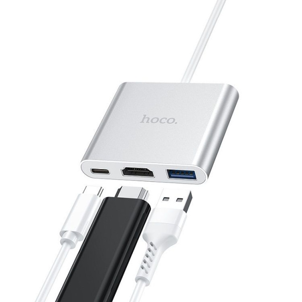 Переходник Hoco HB14 USB HDMI Type-C