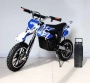 Электропитбайк GreenCamel Dirt Bike DB100, 24V 500W R14 быстросъемная батарея синий