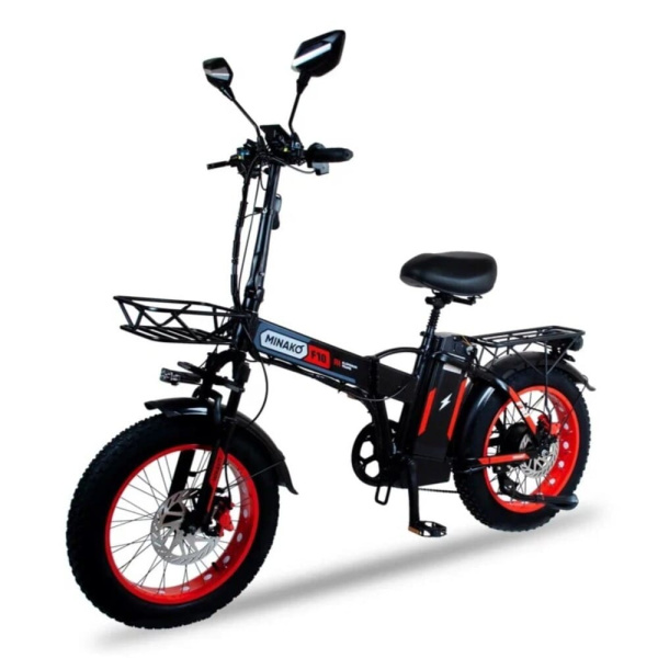 Электровелосипед Minako F10 PRO 20Ah Красный (спицы)