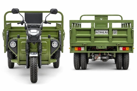 Грузовой электротрицикл Rutrike Профи 2200 60V1800*2W (Зеленый-3298)